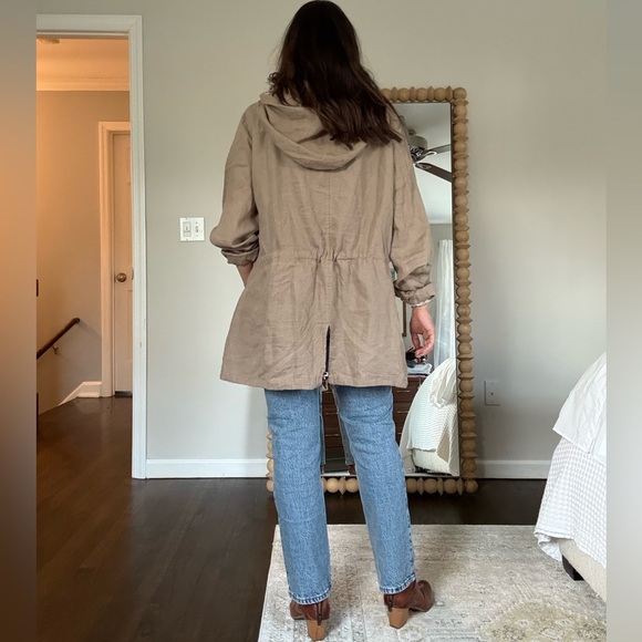Eileen Fisher Hooded Irish Linen Jacket - Picture 2 of 9